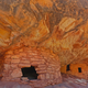 Ancient granaries, part of the House on Fire ruins are shown here in the South Fork of Mule Canyon in the Bears Ears National Monument on May 12, 2017 outside Blanding, Utah.